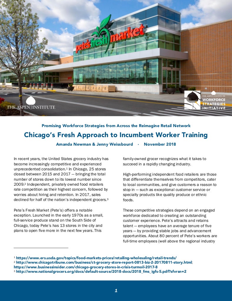 Chicago's Fresh Approach to Incumbent Worker Training (report cover)