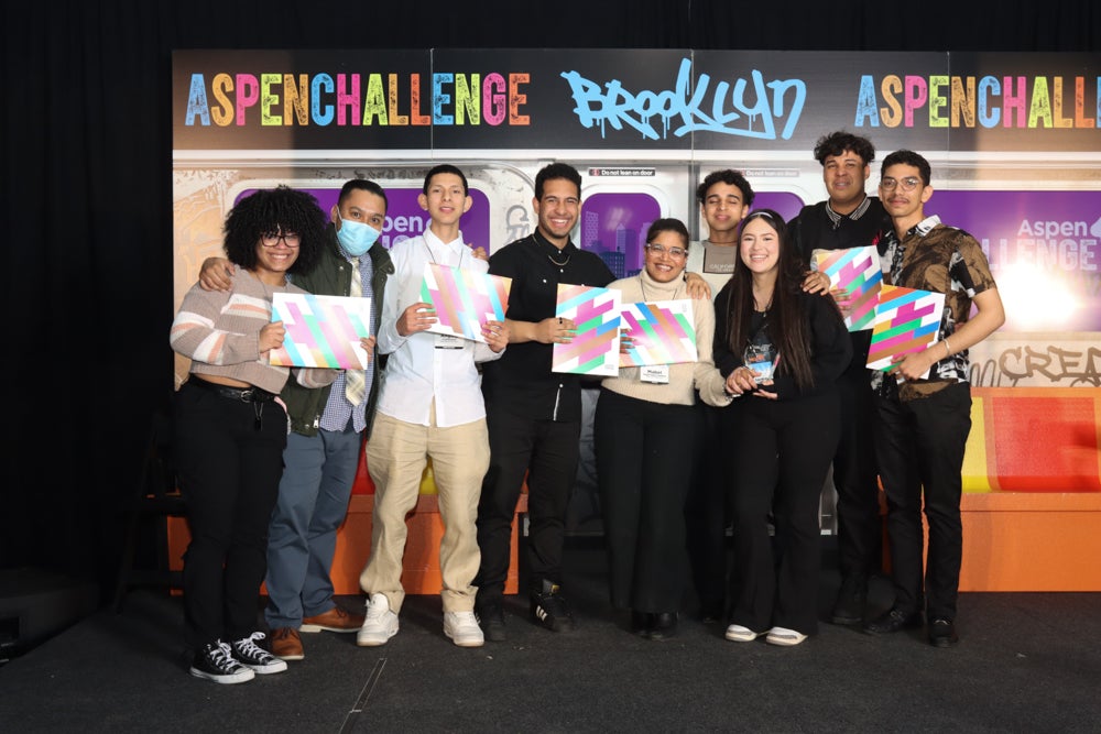 In Brooklyn, teams from 20 high schools competed in the Aspen Challenge.