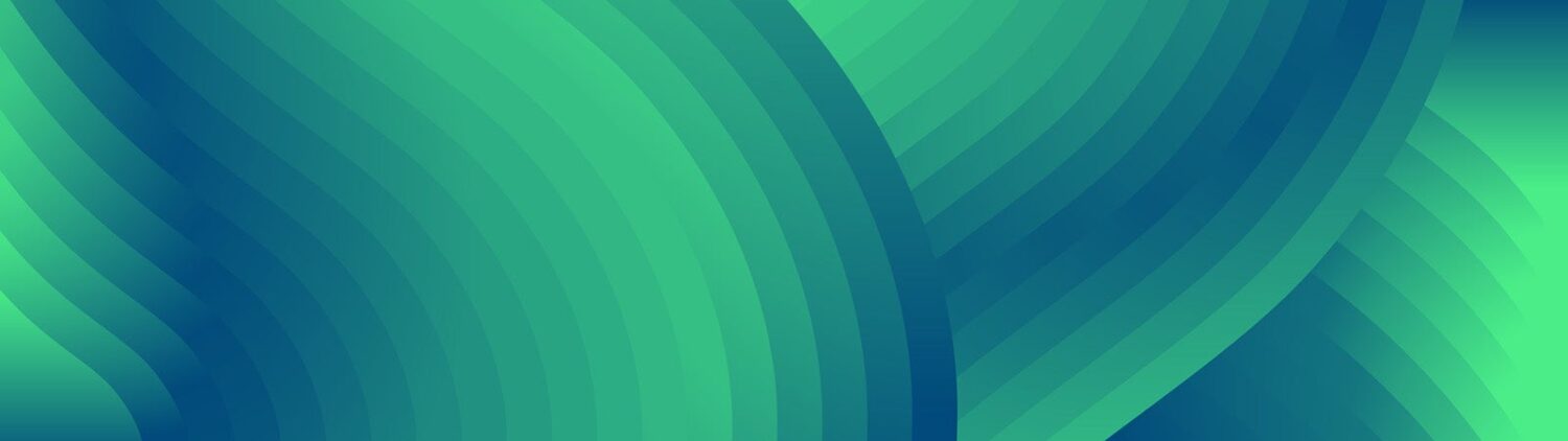 A wave-like pattern made up of shapes in gradient hues. It represents how cybersecurity is interconnected with every aspect of life.
